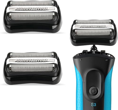 AUDOC Series 3 32B Ersatzrasierköpfe kompatibel mit Braun Series S3 3040s 3000s 3050cc 3010s 3070cc 3080s 3090s 310s 3020s 330s 370cc-4 380s-4 (2PCS 32B)