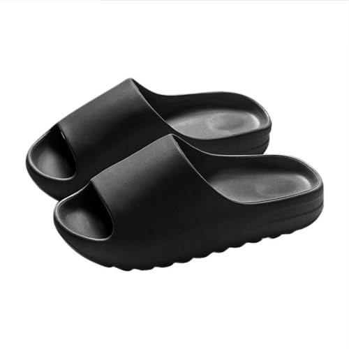 Alexis Leroy Unisex Antideslizante Pantuflas Interior Exterior Sandalias Bañera Jardín Piscina Pantuflas Carbono Negro 40/41 EU