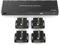 VEDINDUST HDMI Splitter Extender 4k30Hz 1 Entrada 5 Salida 50m 165ft Sobre Cat5e / 6/7 Alargador HDMI Ethernet Transmisor Receptor Soportado Configuración EDID (Incluye 1 Bucle de Salida)