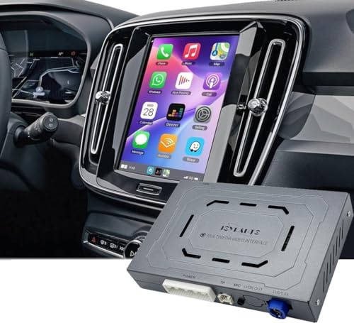 JOYEAUTO Carplay Retrofit Kit For Volvo 2018-2022 volvo S60/S90/V60/V90/XC40/XC60/XC90, Carplay&Android Auto,Support Wireless Android Auto, Mirrorlink, GPS Navigation Rearview Camera(Vertical screen)