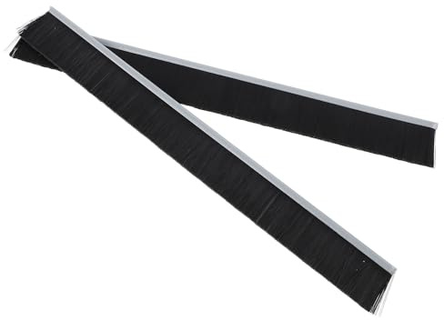 Homoyoyo 2 Stück Briefkasten Dichtungsbürsten aus Langlebigem Nylon 30cm Wetterfeste Bürstenleiste zur Staub und Wetterschutzabdichtung für Briefkastenschlitze Schwarz