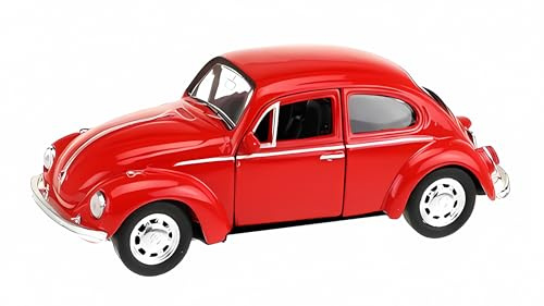 Toi-Toys Volkswagen Beetle Käfer VW Modellauto 4-Varianten Modell Auto Spielzeugauto 137 (Rot)