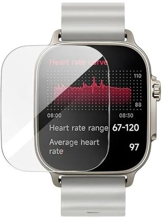 Wigento Schutzglas für Oppo Realme Watch 5, Displayschutz Glas mit 9H Härte, HD klar, ultradünn, kratzfest, passgenau
