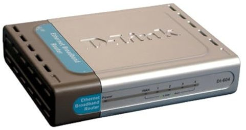 D-Link DI-604 Cable/DSL Router, 4-Port Switch