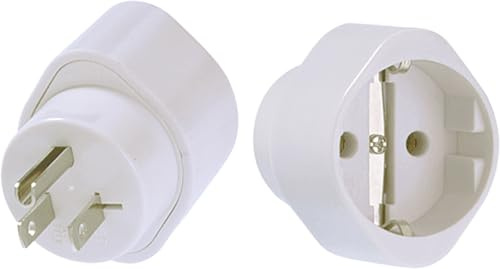 BACHMANN 921.004 Reisestecker USA, Weiß