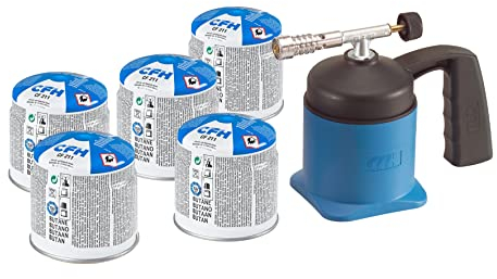 Lötlampe Lötmeister inkl. 5 Kartuschen