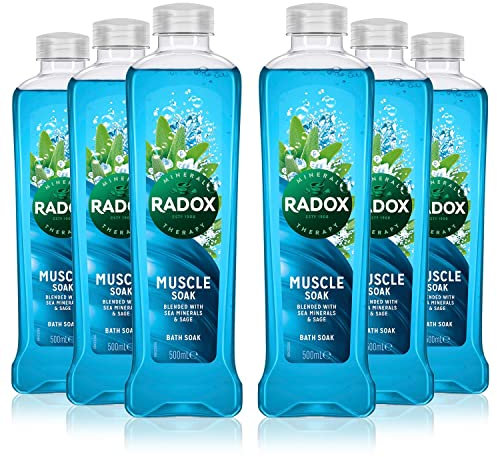 Revitalize Your Body with RADOX Herb Bath Muscle Soak, 500ml (Pack of 6)