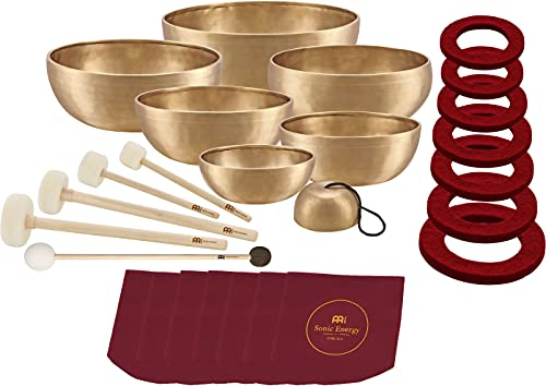 Sonic Energy Klangschalen Chakra Set – 7-teilig – Für Meditation & Klangheilung – Inkl. Hülle, Filzring & Schlägel (SB-SET-CHA)