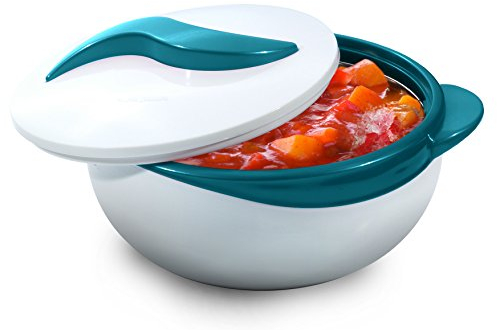 Pinnacle Cocotte isotherme avec couvercle 2,6 l – Excellent bol de service thermique pour soupe/salade – Récipient à aliments chauds en acier inoxydable – Meilleur coffret cadeau pour les mamans –