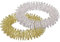 CHI-ENTERPRISE - Premium Massagering für das Handgelenk | Antistress Armband Set | Akupressur Ring - Anxiety Ring | Inhalt: 2x Antistress Armband (gold & silber)