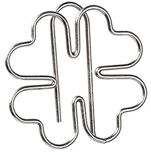Räder P&P Büroklammern Kleeblatt 15 STK 3x3cm