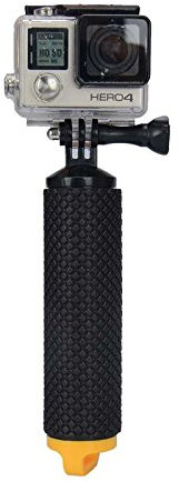 vhbw Handgriff kompatibel mit GoPro Hero Fusion, 7 Silver, 8 Black, 7 White Kamera DSLR Spiegelreflexkamera