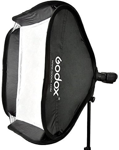 Godox 40 * 40cm / 15 * 15 Softbox Diffusor mit S-Bügel Bowens Halterung für Speedlite-Blitzlicht