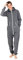 Moniz Herren Jumpsuit, Onesie, Overall (XS, Dunkelgrau)