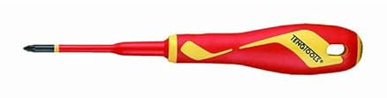 TENGTOOLS 245610100 Tengtools Insulated Screwdrivers, PZ Mouth, Insulated, B Handle, 1 mm Size, 80 mm Length