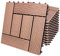 Casaria® WPC Fliesen 30x30 cm 11er Set 1m² Stecksystem Drainage Zuschneidbar Terrasse Balkon Garten klick Mosaik Terrakotta