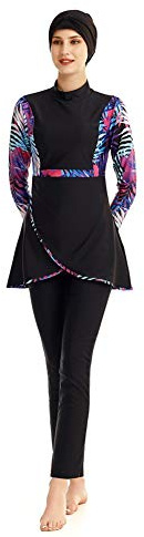 TianMaiGeLun Neuer bescheidener muslimischer Badeanzug für Frauen mit Hijab Full Cover Swimming Beachwear Wetsuits Kostüm