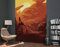 Komar Star Wars Vlies Fototapete - Star Wars Jakku Star Destroyer - Größe: 200 x 280 cm (Breite x Höhe) - Rey, Sternenzerstörer, Kinderzimmer, Tapete - IADX4-027