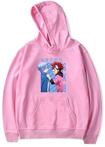 Sk8 The Infinity Skateboard Manga Hoodie Reki & Langa Print Hoody Herren/Damen Casual Hoodie Mit Taschen Cosplay Kostüm