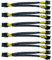 Amangny GPU VGA PCI-e 8 Pin Female to Dual 8(6+2) Pin Male PCI Express Adapter Braided Sleeved Splitter Power Cable 9 inch (6 Pack)