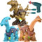 Zerlegen Sie Dinosaurier Spielzeug mit Elektrischer Bohrmaschine, DIY Puzzle Dinosaurier Inklusive Spinosaurus Brachiosaurus und Parasaurolophus, Geburtstagsgeschenke für Kinder 3+ Jahren