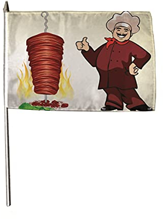U24 Flagge Fahne Stockflagge Döner 30 x 45 cm Stockfahne 3er Pack