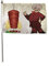 U24 Flagge Fahne Stockflagge Döner 30 x 45 cm Stockfahne 3er Pack