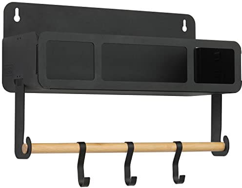 BDSTKT281BK Hängeregalsystem mit Halterungen, Schwarz + Decker Schwarz