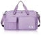 Borsa da Palestra Sportiva con Tasca Bagnata e Scarpe Borsone da Viaggio per Donne Impermeabile Borsa Sportiva Viaggio Nuoto Sacca Tracolla Bagaglio Mano Weekend Duffel Bag,Rosa