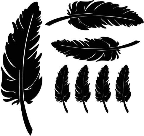 iSpchen Autoaufkleber 3D Feder Aufkleber Personalisierte Tuning Sticker Auto Karosserie Stoßfänger Kratzer Aufkleber Wandtattoo Sticker Laptop Kühlschrank Dekoration Styling Aufkleber