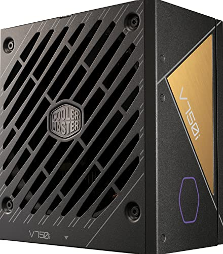 Cooler Master V750 Gold i Multi-Netzteil – 750 Watt PC-Netzteil, 80 Plus Gold, vollständig modular, halbdigital, ATX 3.0-Unterstützung, leiser 135mm FDB-Lüfter, Smart Thermal Control, MasterPlus+
