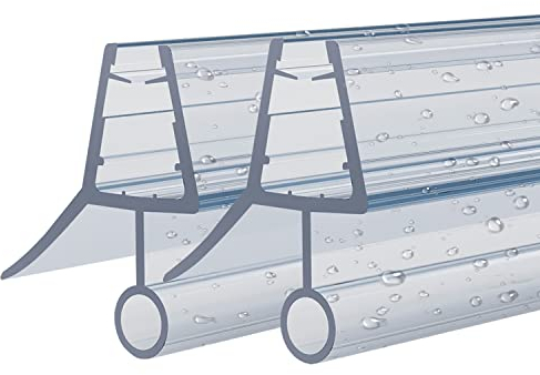 Duschdichtungen für Duschtüren für 4-6mm Glasstärke 1000mm Duschdichtung Duschtürdichtung Duschkabinen Dichtungen 2 Stück
