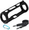 Seracle Silikonhülle Tragetasche Case Schlinge Tasche für JBL Flip Essential 2 Bluetooth Lautsprecher (Schwarz)