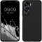 kwmobile Custodia Compatibile con HONOR 90 Lite 5G Cover - Back Case per Smartphone in Silicone TPU - Protezione Gommata - nero matt