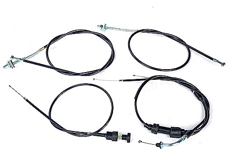 SUNQIAO Throttle Choke Brake Cable Kit Assembly fits Yamaha PW50 Motorcycle Dirt Bike Cables
