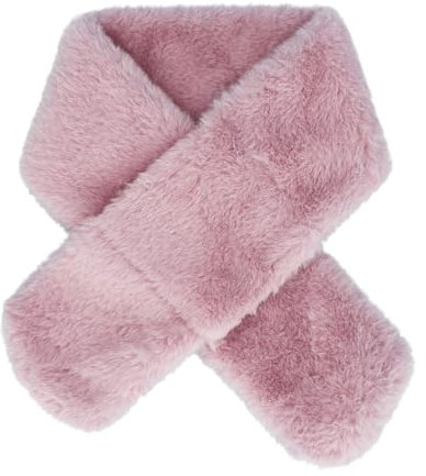 Kids Scarf, Kids Winter Fleece Scarves Warm Plush Scarf Wrap Cross Collar Children Neck Warmer Solid Color Neckerchief for Little Boys Girls Toddlers A7ETWJ