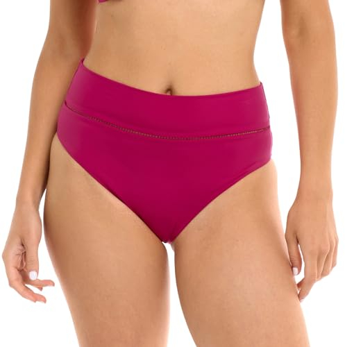 Skye Damen Rachel High Waisted Bottom Swimsuit Bikini-Unterteile, Himbeere, XL