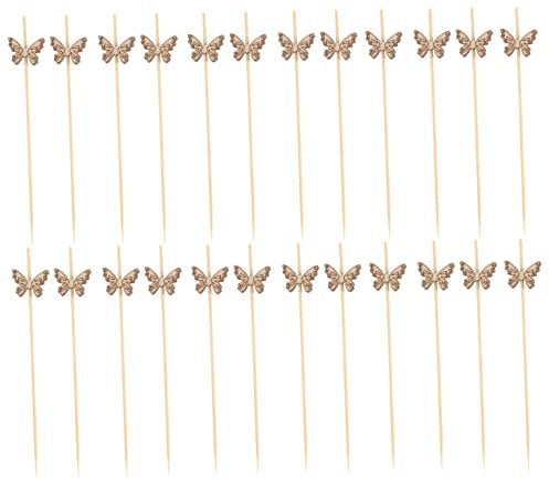 100 Palillos de Cóctel con Forma de para Aperitivos Brochetas de Fiesta Y Bebidas para Fiestas de Cumpleaños Y Reuniones