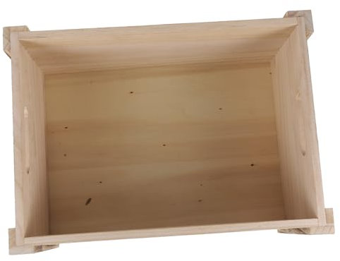 SUPVOX Rectangular Wooden Planter Box Vintage Style for Succulent Plants Medium Small Wood Crate for Garden Balcony Patio Macetas Jardin Exterior