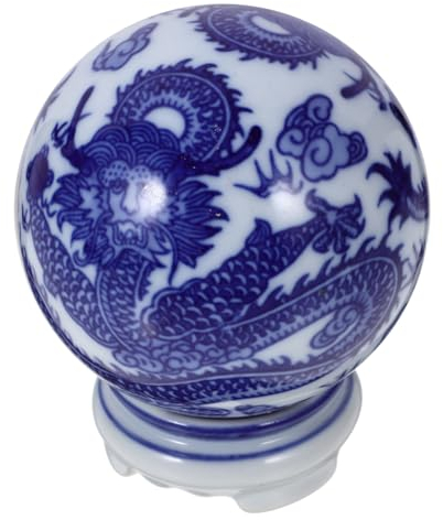 TOPBATHY Keramikkugel-Ornament Für Tischdekoration Sorgfältig Aus Keramik Gefertigt Langlebig Und Verschleißfest Geeignet Als Familiendekoration Oder Büroeinrichtung