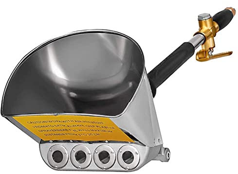 Uenede Pistolet pulvérisateur de stuc, 4 jets de ciment et de mortier de peinture, pulvérisateur pneumatique, outil de peinture manuel pour plafond