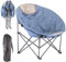 Skandika Moonchair Kupari L/XL | Campingstuhl faltbar, 150 kg Benutzergewicht, weich gepolstert, Tragetasche, bequemer Campingsessel, Faltsessel | Outdoor, Garten, Balkon