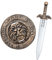 Gladiator-Löwenschild 46 cm & Schwert 47 cm