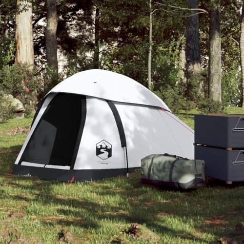 Rantry Kuppelzelt für 1 Person, weiß, wasserdichter Stoff, Einrichtung, Campingzelt, Strandzelt, Trekkingzelt