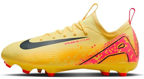 Nike Jr Zoom Vapor 16 Acad Km Fg/Mg Fussballschuh, Lt Laser Orange/Armory Navy, 36 EU