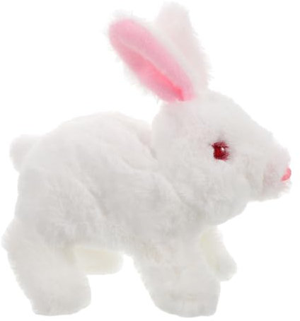 BESPORTBLE Interaktives Plüschkaninchen Spielzeug Mit Licht Und Beweglicher Funktion Elektronisches Häschen Für Kinder Perfekt Für Ostern Und Tierliebhaber