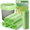 Bin Bags Liner, 120 PCS Biodegradable Food Waste Bags 10 L, Compostable Compost Caddy Liners Small, Recycled Degradable Rubbish Garbage Trash Bags for Kitchen, Office, 45 x 50 cm, Green