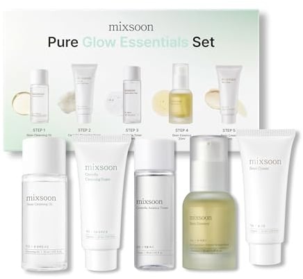 Pure Glow Essentials Set - Reise-Hautpflege-Set für Glass Skin, 5-teilig