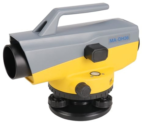 Mountlaser Niveau optique automatique 36x, kit de niveau automatique de haute précision avec compensateur d'amortissement magnétique, étanchéité IP66, portée de 60 m pour l'arpentage, la construction