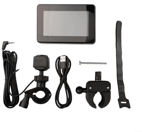 360 Degree Adjustable Bike Mirror Camera with Built in Recording Function and USB Charger for Enhanced Visibility